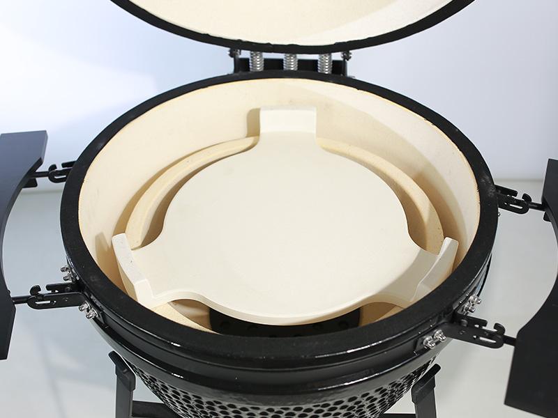 how to use kamado heat deflector