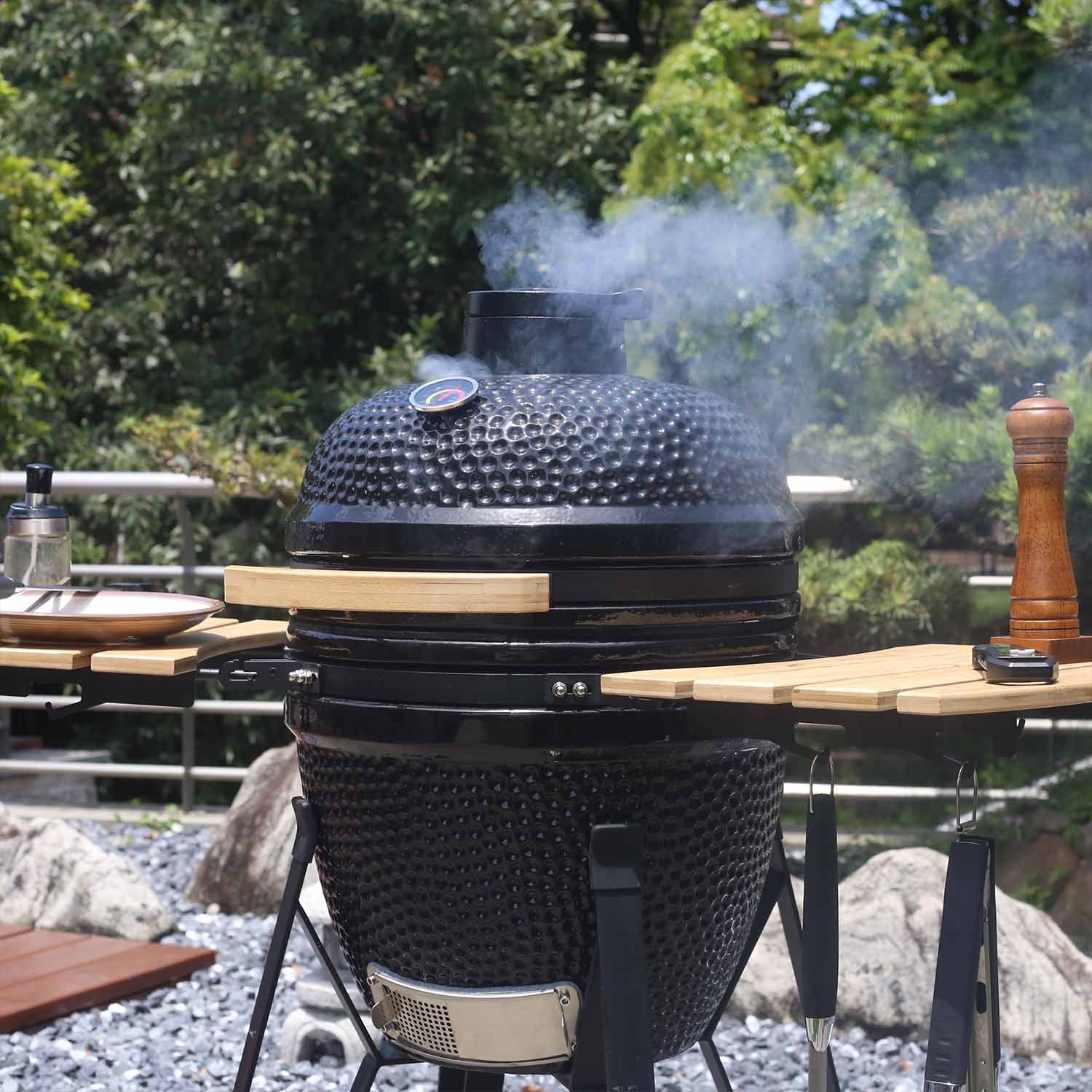 Kan verbranding op hoge temperatuur keramische kamado effectief reinigen?