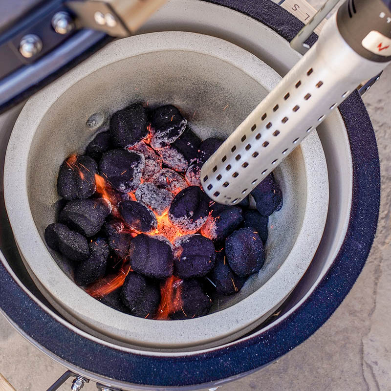 Hoe je een kamado-bbq-grill aansteekt